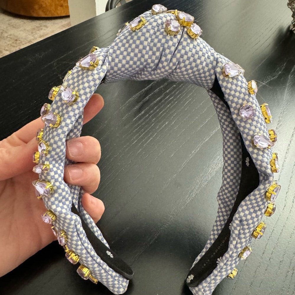 Lavender with crystals Lele Sadoughi headband